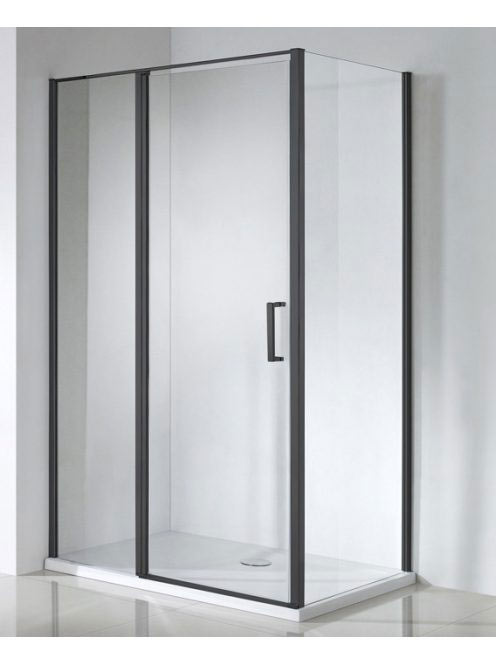 Wellis Triton Black 120x80 nyílóajtós, fekete zuhanykabin, E