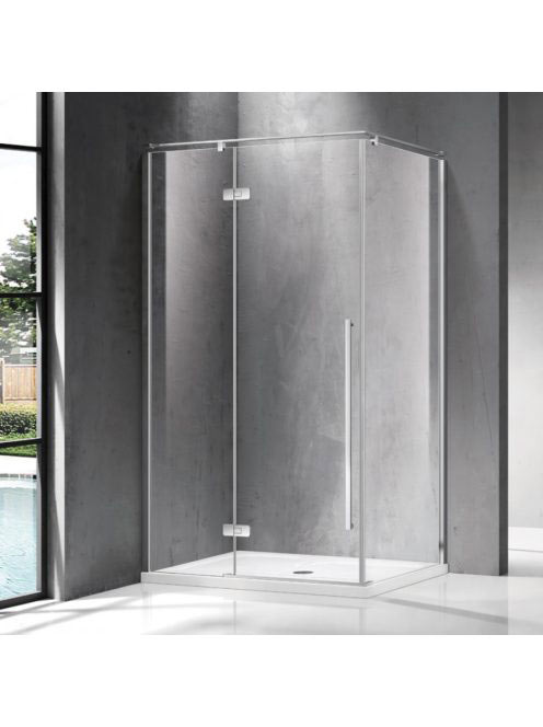 Wellis Sorrento Plus 120 szögletes zuhanykabin balos, Easy C