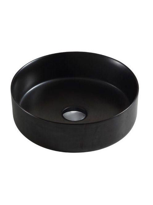 Wellis Rose Black matt fekete pultra építhető mosdó WF00059