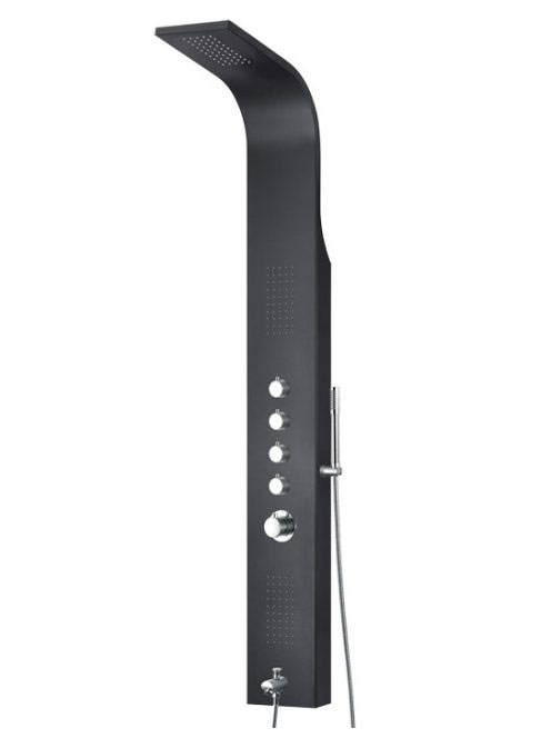 Wellis Mariner Black termosztátos zuhanypanel WZ00102 - Fürd